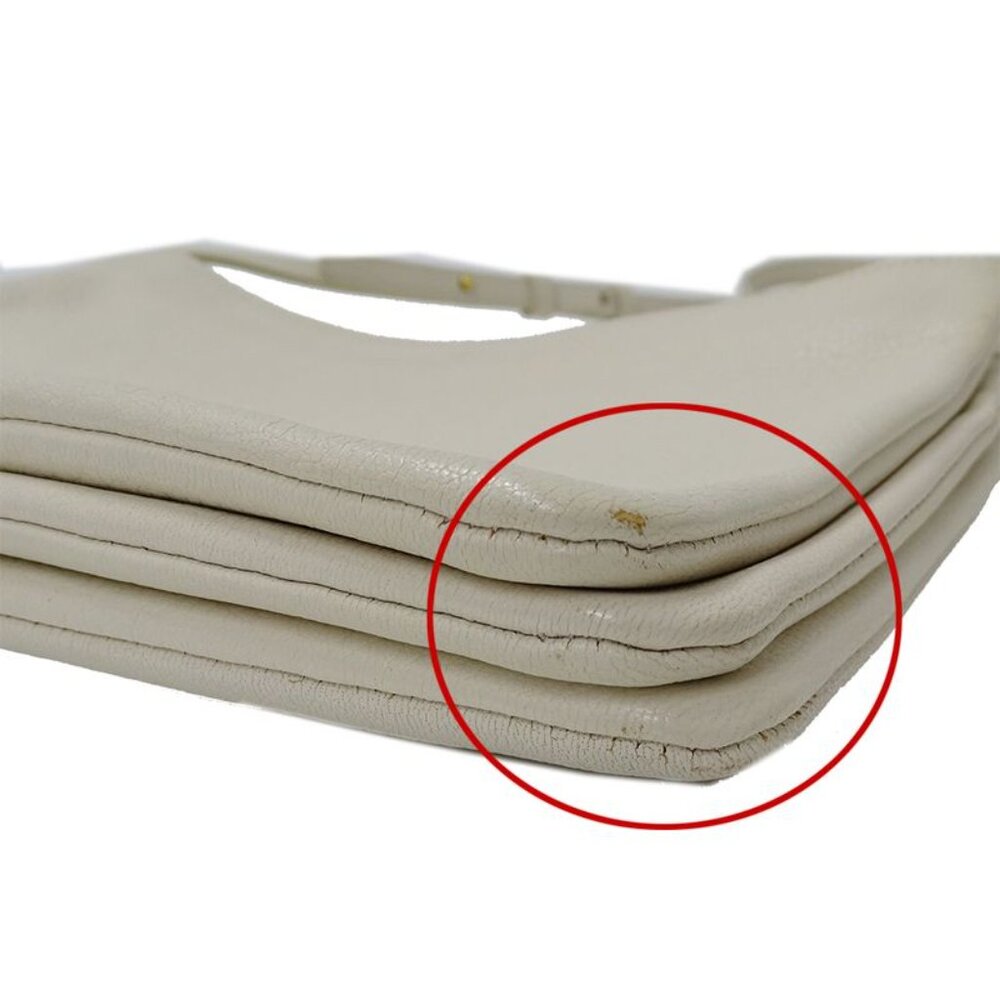 Celine Bag Shoulder Bag Trio Large Leather White Cream Going Out - Picture 10 of 10